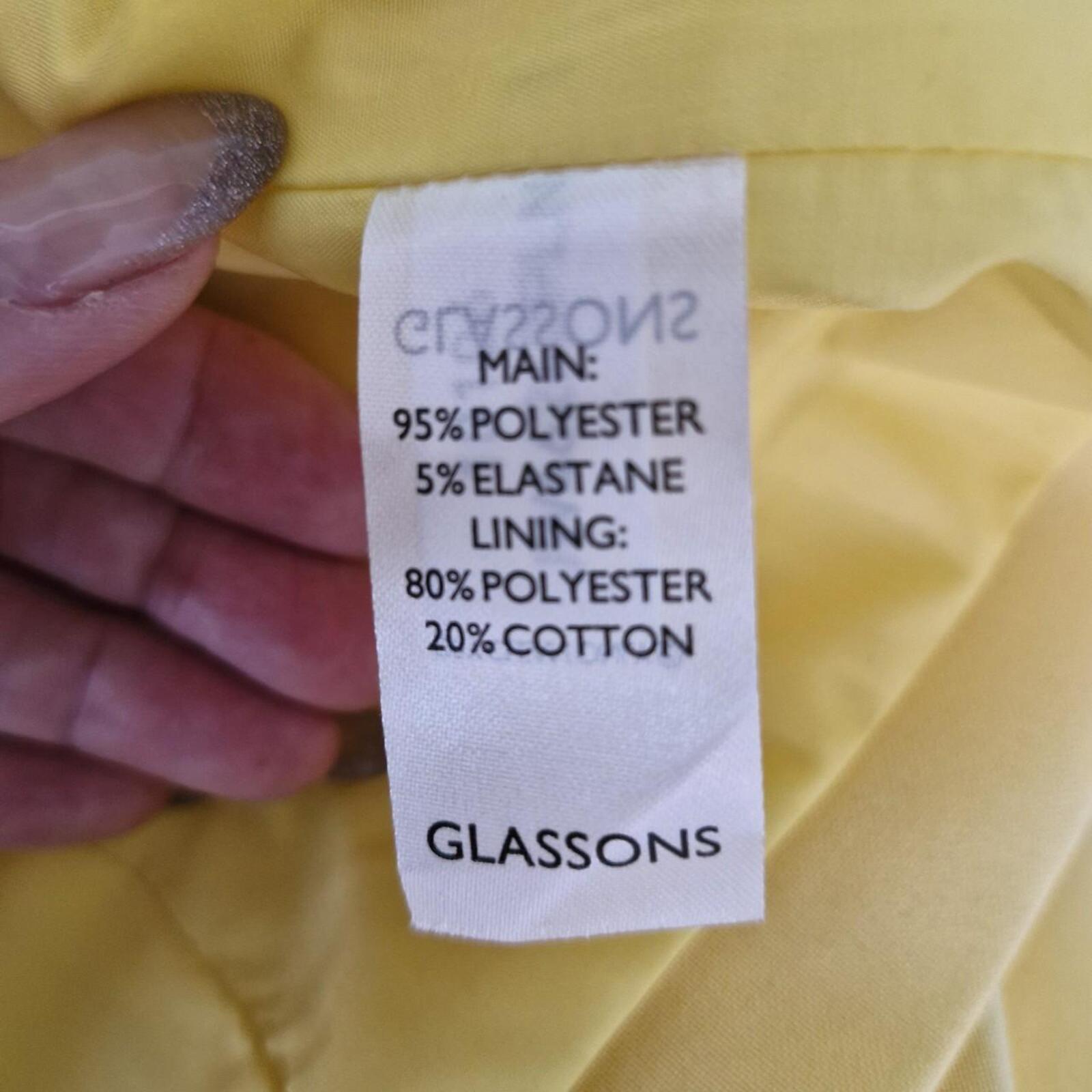 Yellow Glassons 3 Button Blazer