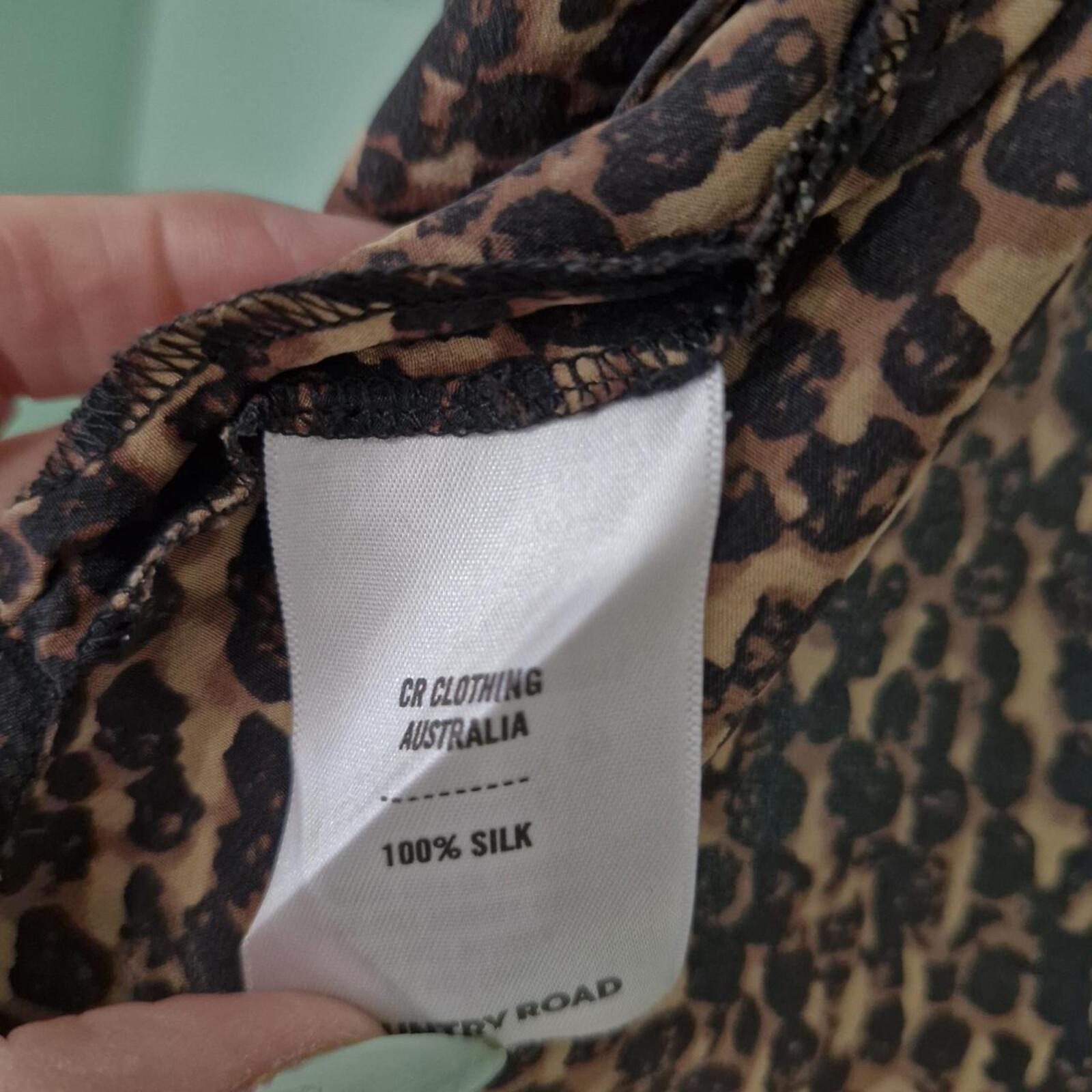 Brown and black Country Road blouse S