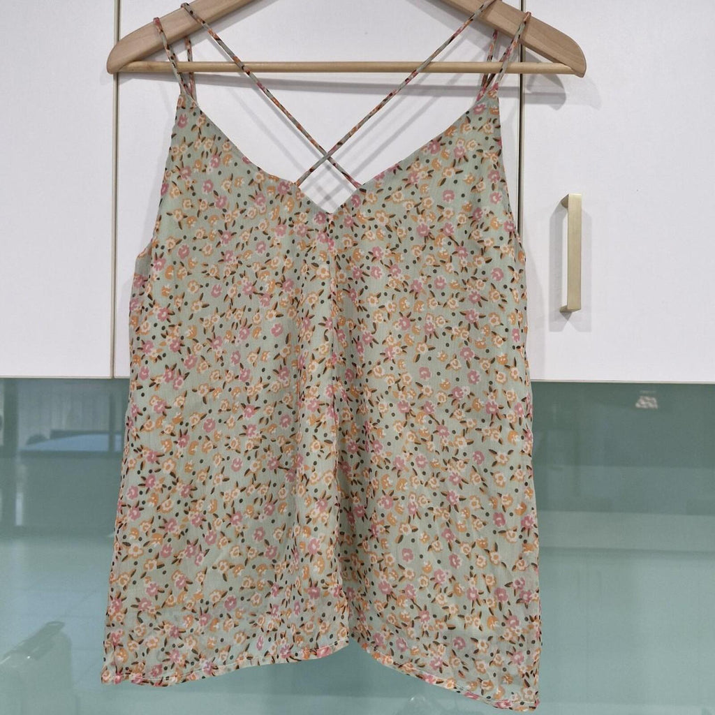 Vero moda kay floral top with adjustable straps