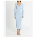 MinkPink Tori blue bodycon midi dress