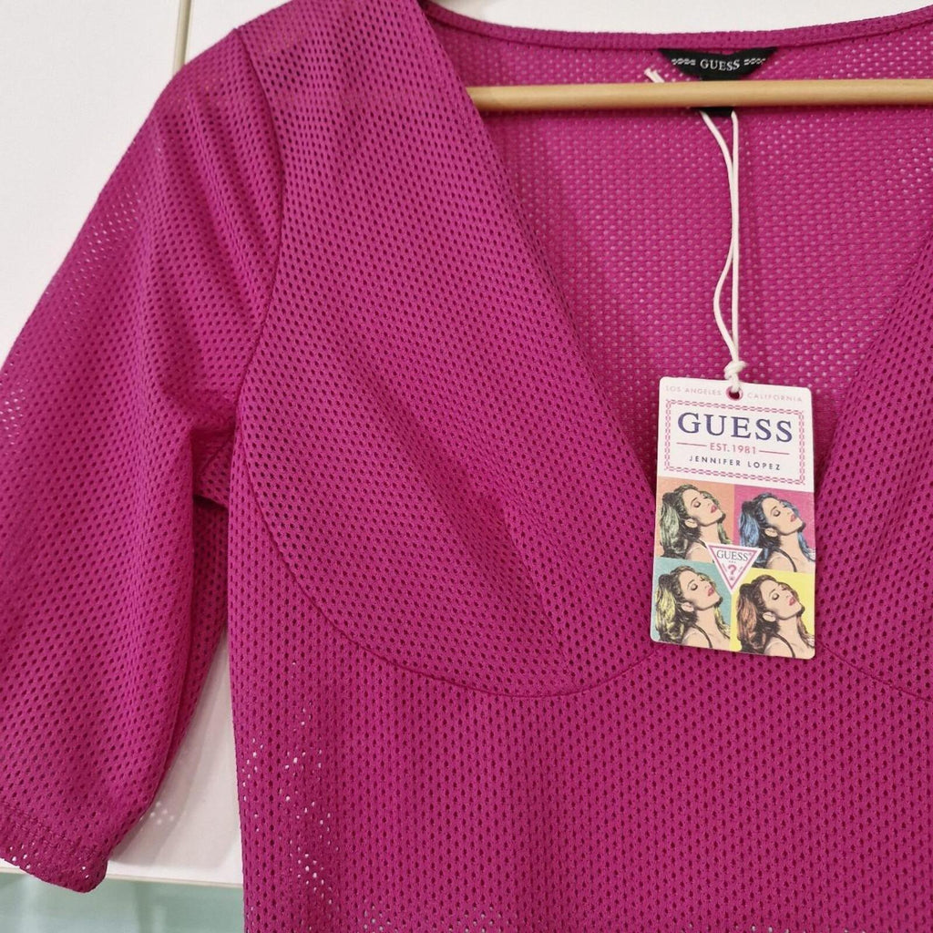 Hot pink Guess bodysuit M