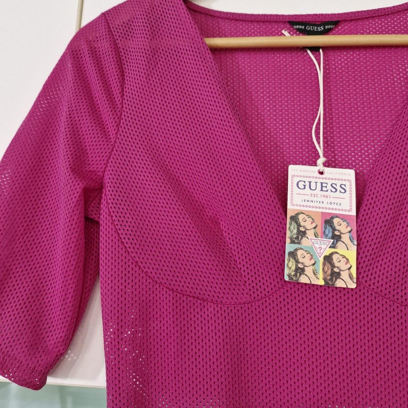Hot pink Guess bodysuit M