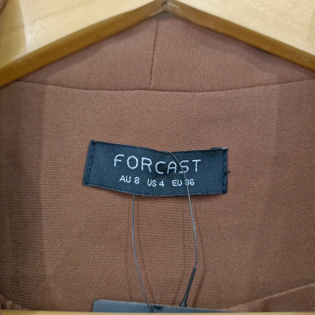Forcast Crop Blazer With Ruched 3/4 Sleeves 8